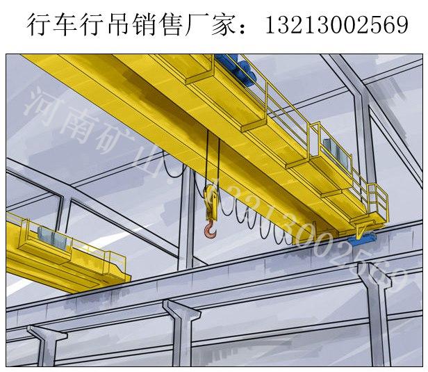 湖南株洲欧式起重机公司3t欧式单梁行车车间用