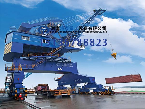 32t 门座式起重机 360° 旋转平稳作业高效吗